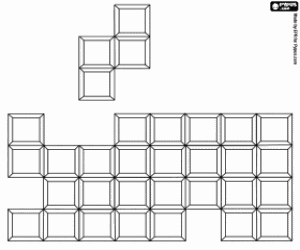 Colorear Tetris, un videojuego