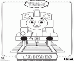 Colorear Thomas la locomotora número 1