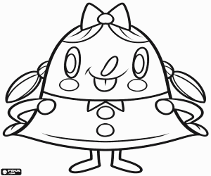 Colorear Tiffi, niña de Candy Crush Saga