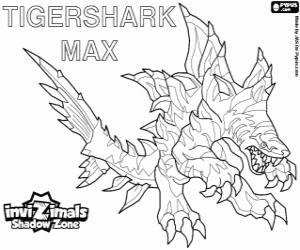Colorear Tigershark Max, Invizimals LOD