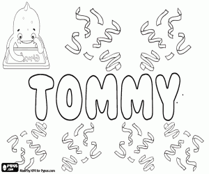 Colorear Tommy, variante de Tommie