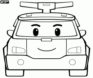 Colorear Transformación de Robocar Poli
