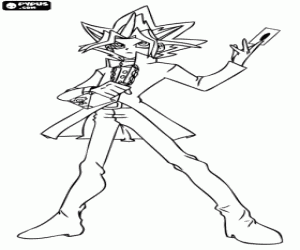 Colorear La transformación de Yugi