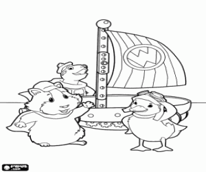 Colorear Los tres héroes de Wonder Pets