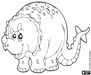 Colorear Triceratops