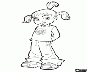 Colorear Trixie, personaje de LazyTown