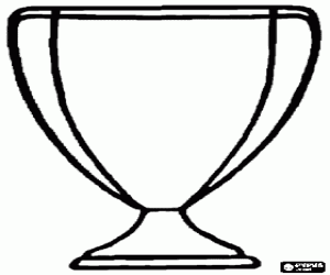 Colorear Trofeo o copa para el mejor papá