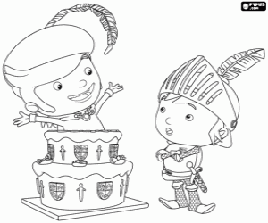 Colorear El trovador Fernando con Mike 