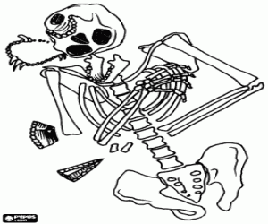 Colorear Una tumba prehistórica