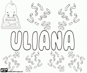 Colorear Uliana, variante de Juliana