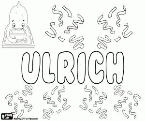Colorear Ulrich, nombre en varios idiomas