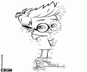 Colorear Une los puntos y descubre a Sherman