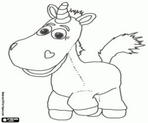 Colorear Unicornio Buttercup, un juguete