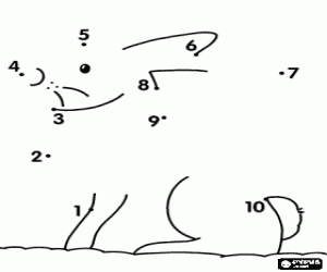 Colorear Unir los puntos de un animal