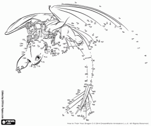 Colorear Unir puntos de Hipo y Desdentao