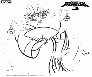 Colorear Unir puntos y dibujar a Mei Mei
