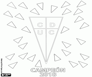 Colorear Universidad Católica,campeón 2018