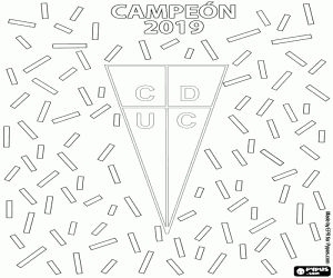 Colorear Universidad Católica,campeón 2019