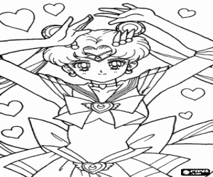 Colorear Usagi Tsukino, Sailor Moon
