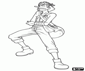 Colorear Usopp, pirata de One Piece