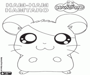 Colorear El valiente Ham-Ham Hamtaro