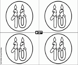 Colorear Ven a mi fiesta de diez años