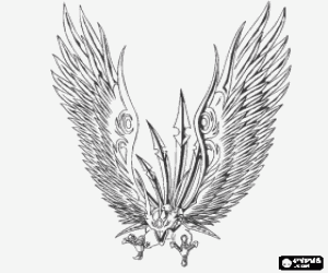 Colorear Ventus Skyress es el Bakugan de Shun 