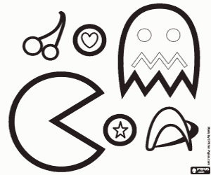 Colorear El videojuego de Pac-Man