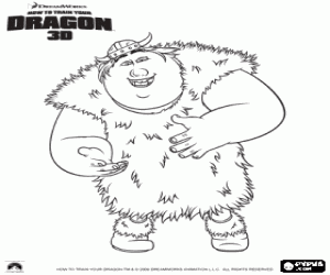 Colorear El vikingo Patapez Ingerman