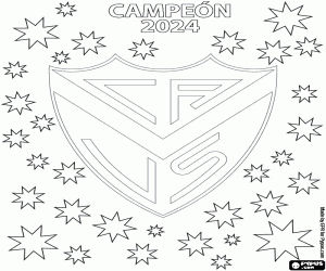Colorear Vélez Sarsfield, campeón 2024