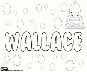 Colorear Wallace, nombre escocés e inglés