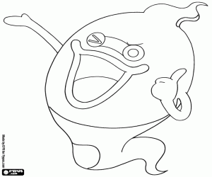 Colorear Whisper, fantasma d Yo-kai Watch
