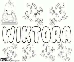 Colorear Wiktora, femenino de Wiktor