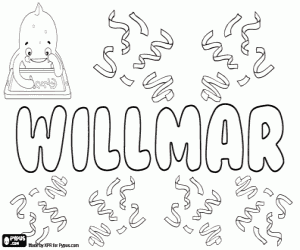 Colorear Willmar, variante de Wilmer
