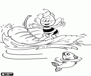 Colorear Willy un insecto surfista