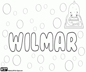 Colorear Wilmar, nombre masculino