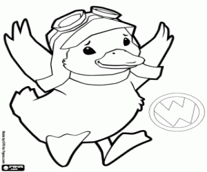 Colorear Wonder Pets: El patito Ming-Ming