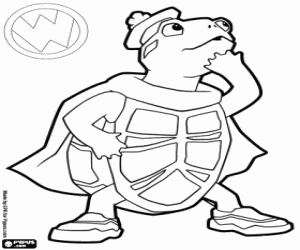 Colorear Wonder Pets: La tortuga Tuck