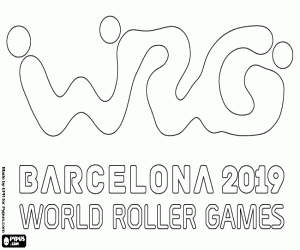 Colorear World Roller Games Barcelona 2019