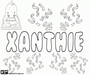 Colorear Xanthie, variante de Xhante