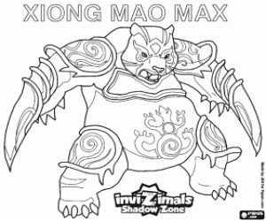 Colorear Xiong Mao Max, Invizimals LOD