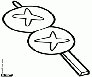 Colorear Yaki Shitake, setas japonesas