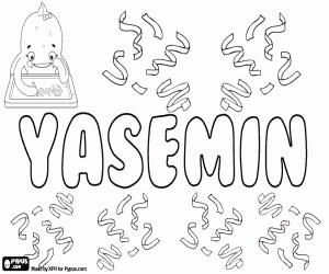 Colorear Yasemin, variante de Yasamin