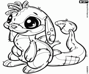 Colorear Zafara, un animal de Neopets