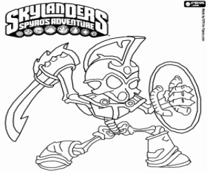 Colorear El zombi Skylander Chop Chop