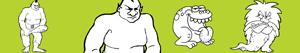 Colorear Monstruos - Gigantes - Trolls