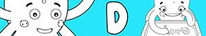 Colorear Nombres de Niña con D