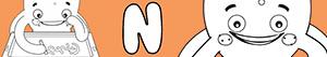 Colorear Nombres de Niño con N