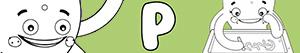 Colorear Nombres de Niña con P