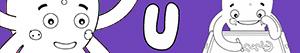 Colorear Nombres de Niño con U